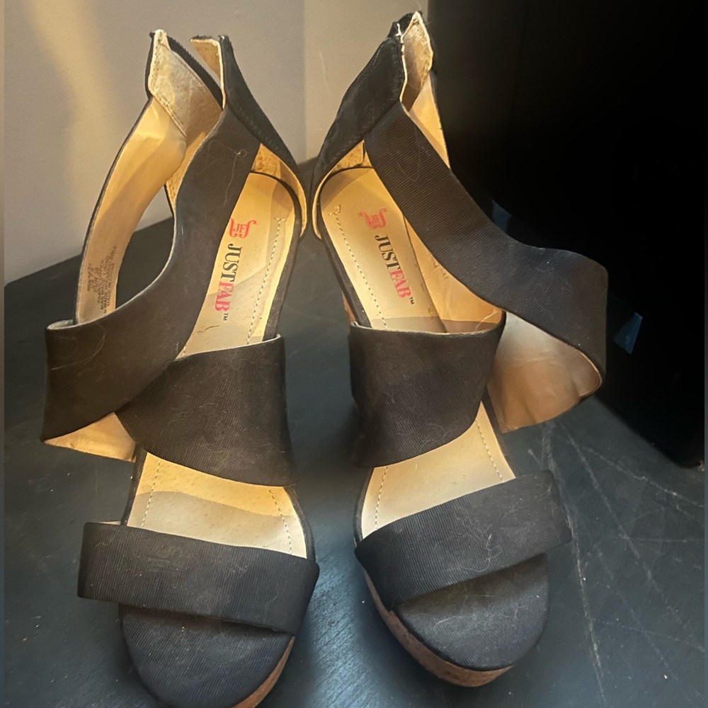 JustFab wedge heels